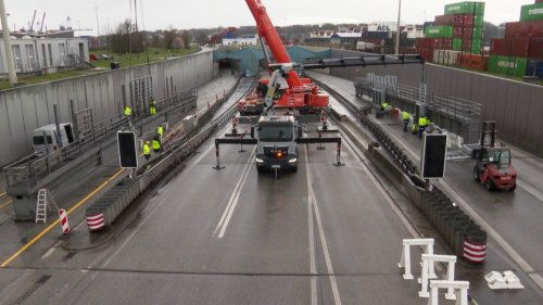 A7-Sperrung in Hamburg: Bauarbeiten im Zeitplan