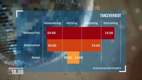 Tanzverbot am Karfreitag: Was gilt in Niedersachsen?