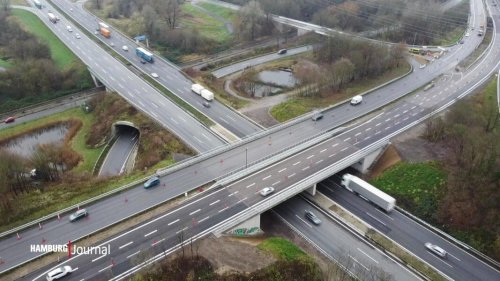 B5 in Hamburg: Brückenbaustelle über A1 geht in letzte Phase