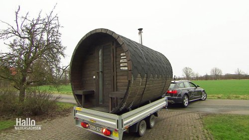 Mobiles Schwitzen: Fass-Sauna rollt durch Niedersachsen