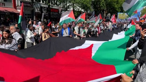 Hunderte Teilnehmer bei Pro-Palästina-Demo in Hamburg