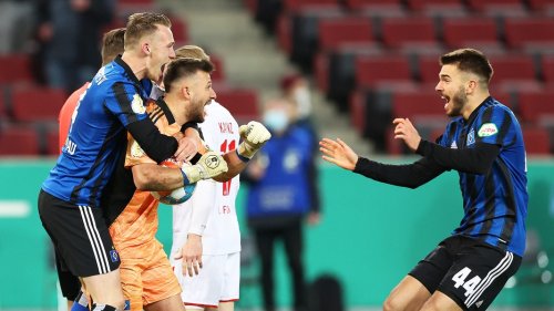 Viertelfinale: HSV gewinnt skurriles Elfmeterschießen beim 1. FC Köln