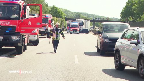 Schwerer Unfall auf der A25 in Hamburg