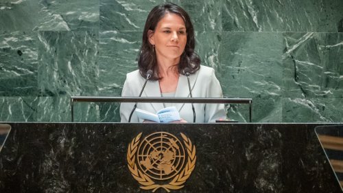 Annalena Baerbock stellt sich UN-Vollversammlung vor
