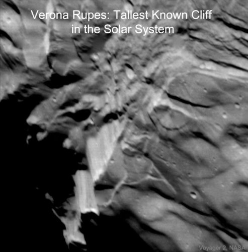 The Tallest Known Cliff in the Solar System