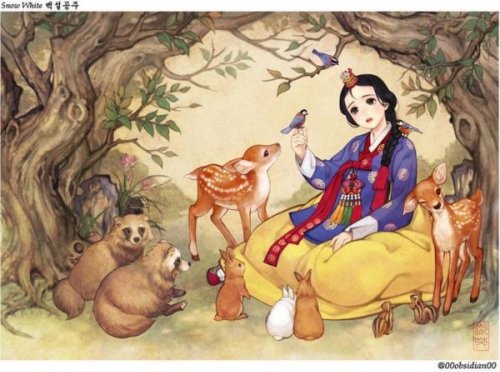 Korean Illustrator Gives an Eastern Take on Western Folktales