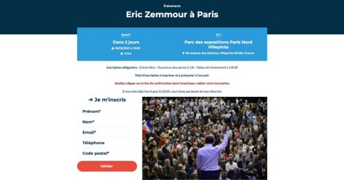 Zemmour à Villepinte : des internautes trollent le meeting en réservant des places laissées vacantes