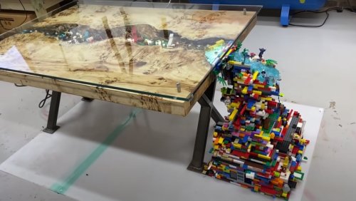 lego waterfall table