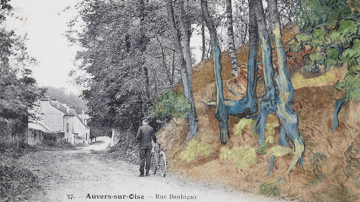 Old Postcard Leads to Place Van Gogh Painted “Tree Roots”