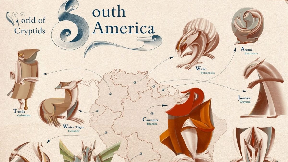 Map Shares Every Country's Most Famous Mythical Creature