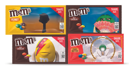 New M&M’s Bags Pay Tribute to Iconic Album Covers