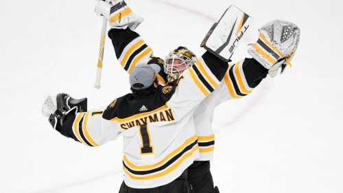 Linus Ullmark, Jeremy Swayman Inspire Goalie Hug Trend In Boston ...