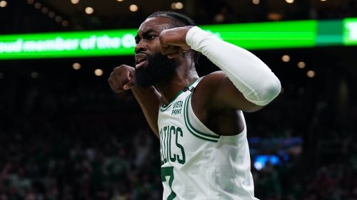 Jaylen Brown Dunks Over Two Heat Defenders To Extend Celtics' Game 5 Lead