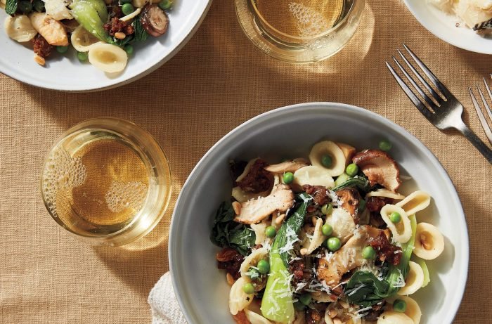 Orecchiette with Greens, Nuts and (Real or Fake) Sausage Recipe