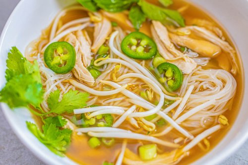 10-Minute Instant Chicken Pho Recipe - Fit Men Cook