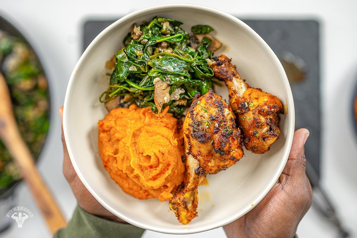 Healthy Soul Food Dinner Lunchbox Recipe - Fit Men Cook