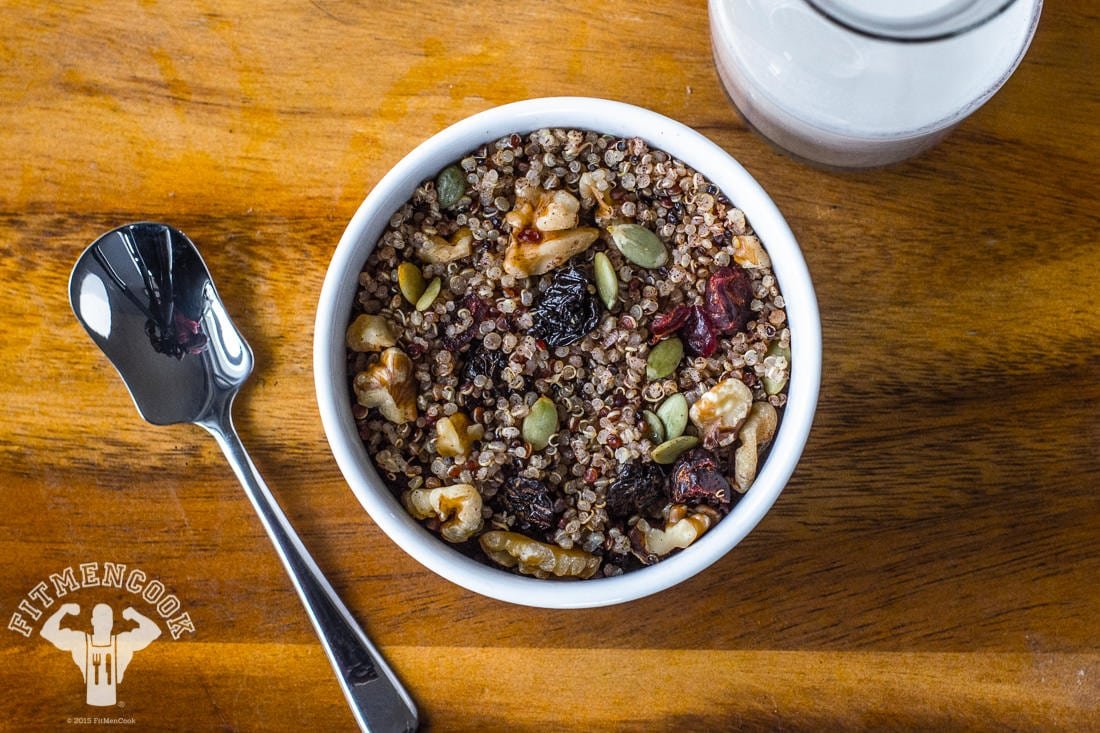 Hi-Energy Vegan Breakfast Quinoa Recipe - Fit Men Cook