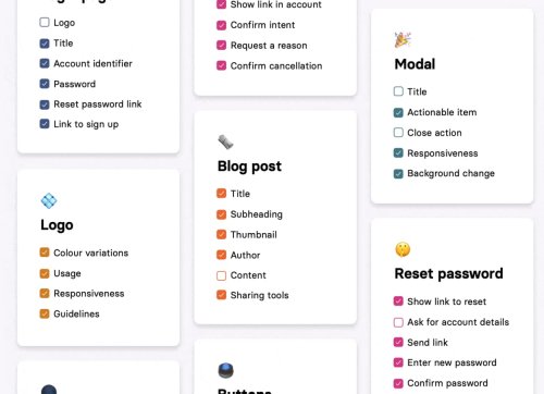 UX Checklists For Interface Designers