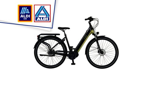 Starkes Drehmoment für Steigungen: City-E-Bike mit 220 Kilometern Reichweite bei Aldi reduziert