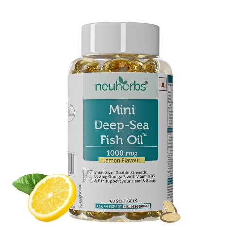 Buy Mini Deep Sea Fish Oil 1000 MG Capsules & Tablets - Neuherbs