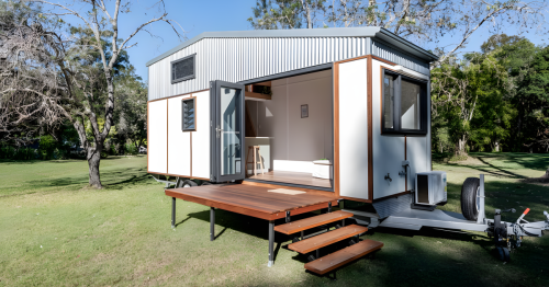 24 ft tiny house maximizes space with compact but clever layout