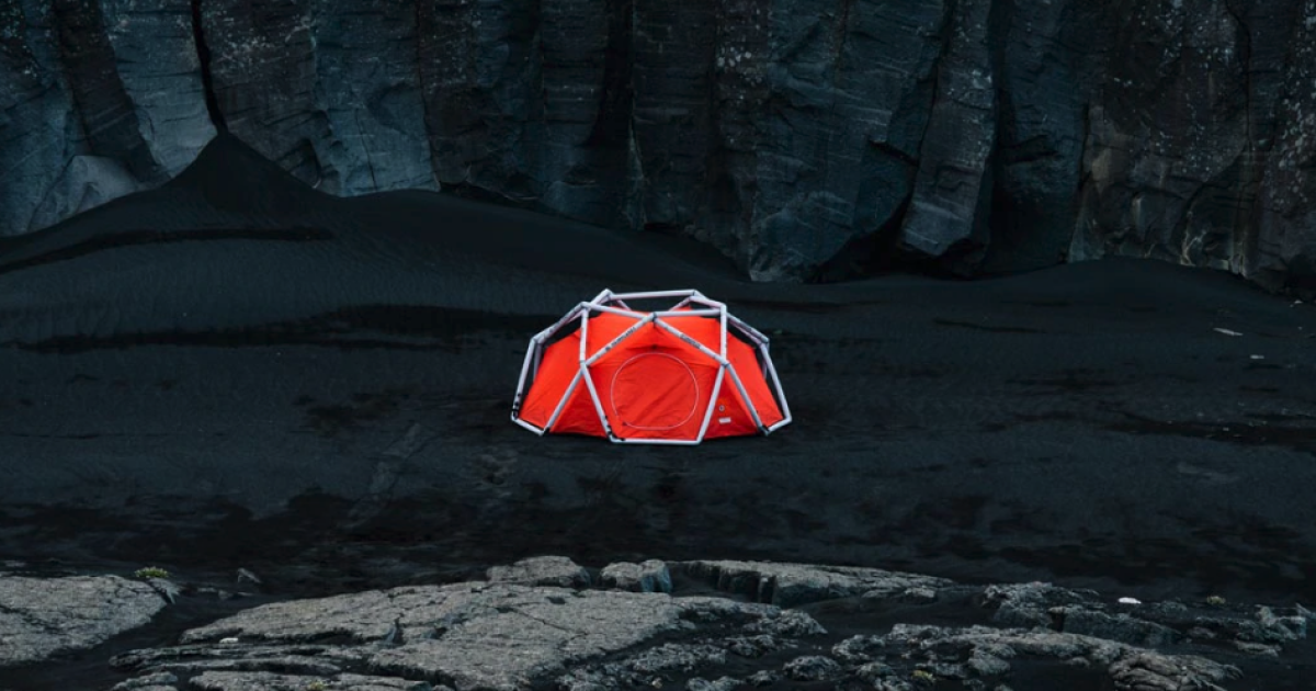 Heimplanet's latest inflatable tent creates Icelandic-grade base camp
