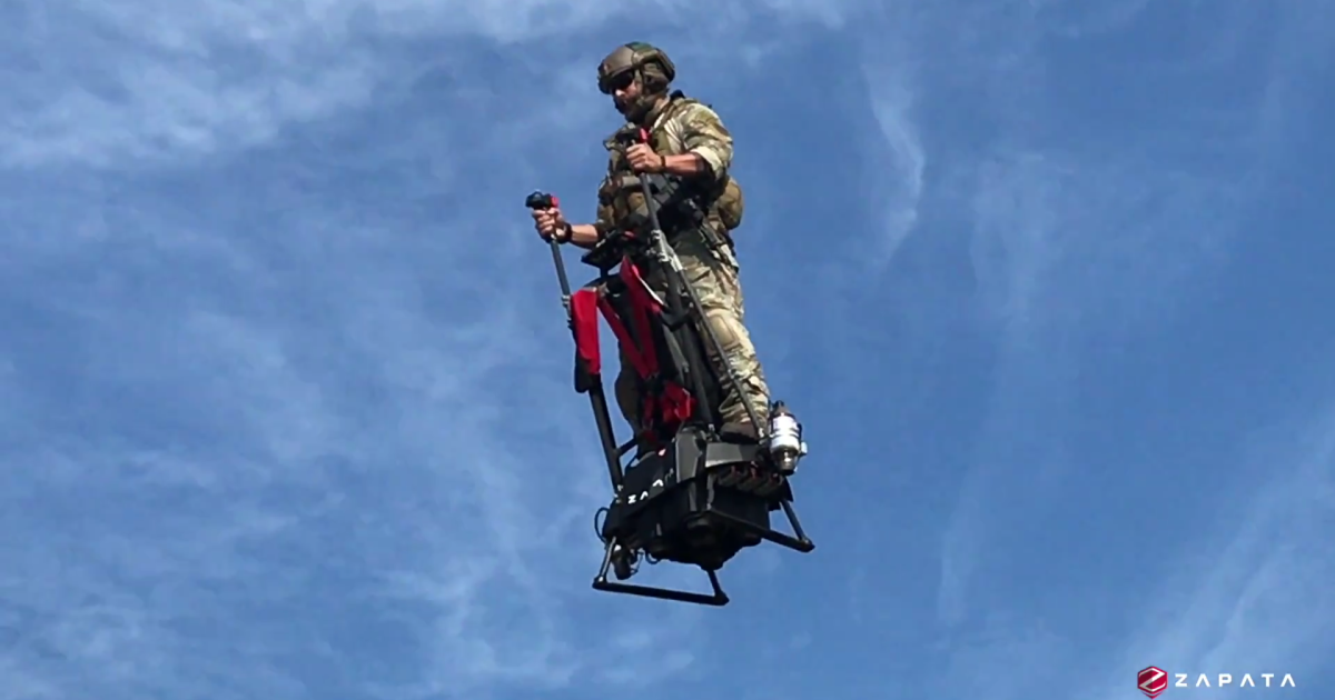 Zapata Ezfly: The jet-powered aerial Segway anyone can fly
