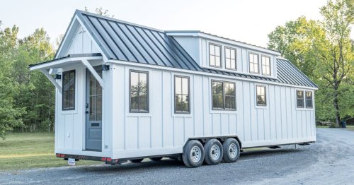 Timbercraft Tiny Homes' slimmed-down Teton sleeps four in rustic style