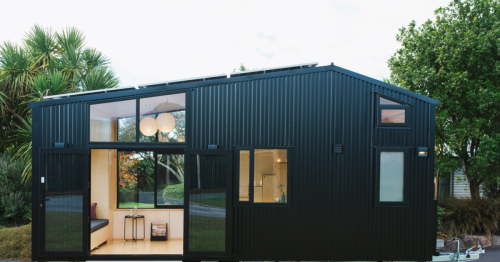 Off-grid tiny house is well-suited for home and away