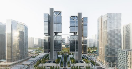 DJI reaches new heights with dramatically cantilevering skyscraper HQ