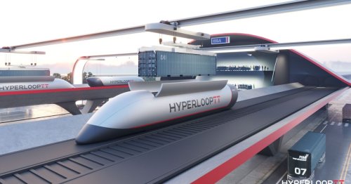 HyperPort: Moving shipping containers at nearly 400 mph through a tube