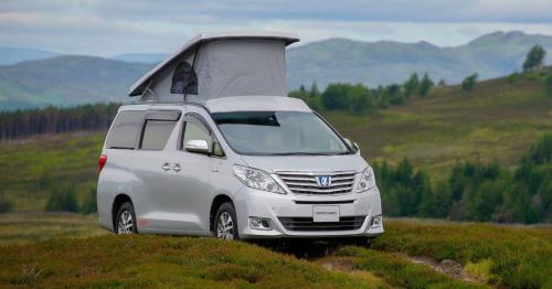 Toyota hybrid 4x4 Eco RV makes camp hundreds of miles away from it all