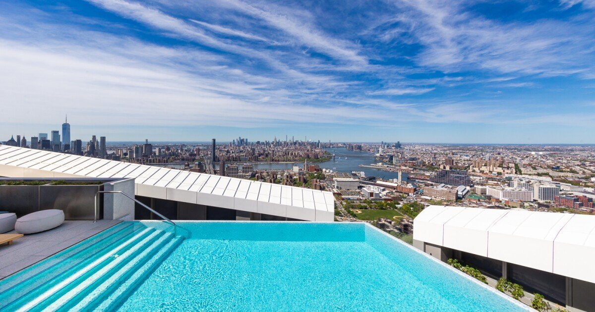 Amenities-packed luxury tower boasts "West's highest infinity pool"