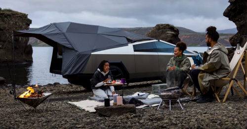 Inflatable Basecamper turns Tesla Cybertruck into boundless micro-RV