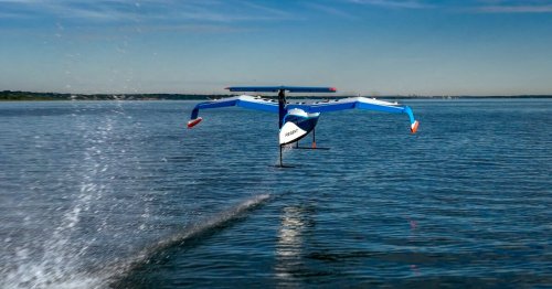 Watch the world's first hydrofoiling ground effect vehicle take off