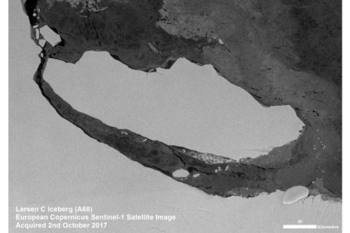 Giant A-68 iceberg dumped 152 billion tonnes of freshwater into the sea