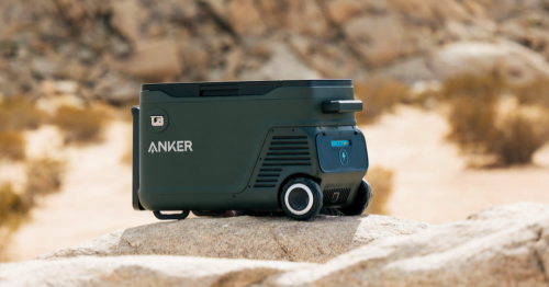 Anker portable fridge chills camp with swappable lithium pack
