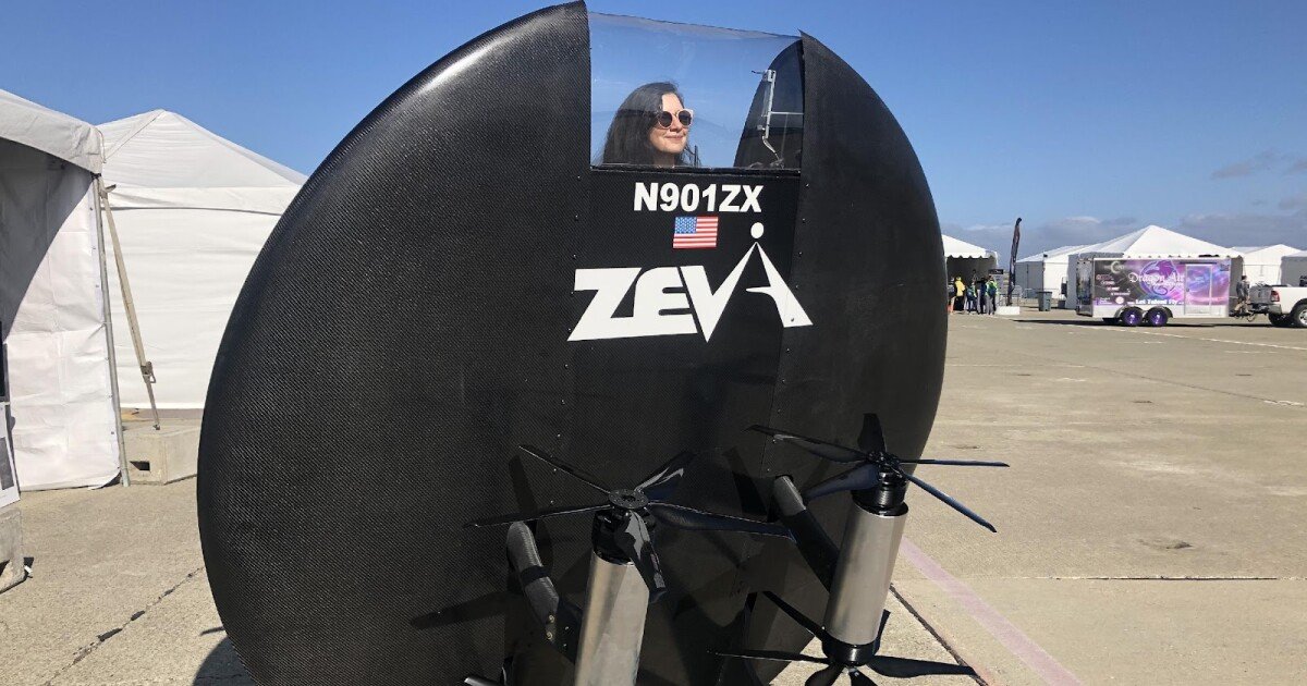 Zeva's 160-mph electric UFO: An air taxi experience like no other