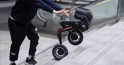 Dual-wheel balance bot flaunts supreme agility, easily clears hurdles