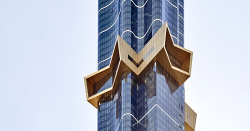Supertall skyscraper puts a star in the Melbourne sky