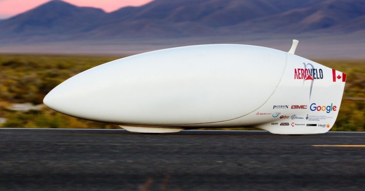 Aerovelo tops human-powered speed record with 89.59 mph bullet bike