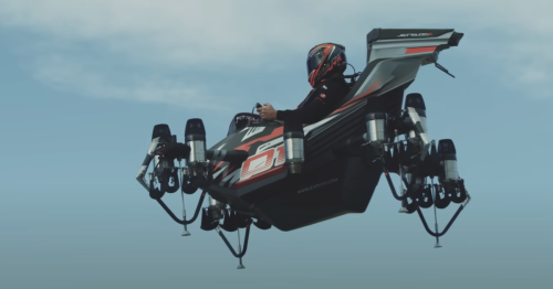 Zapata launches 250-km/h, flip-capable, jet-powered flying deck chair