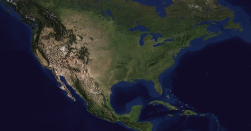 North America is sinking down into the Earth’s mantle