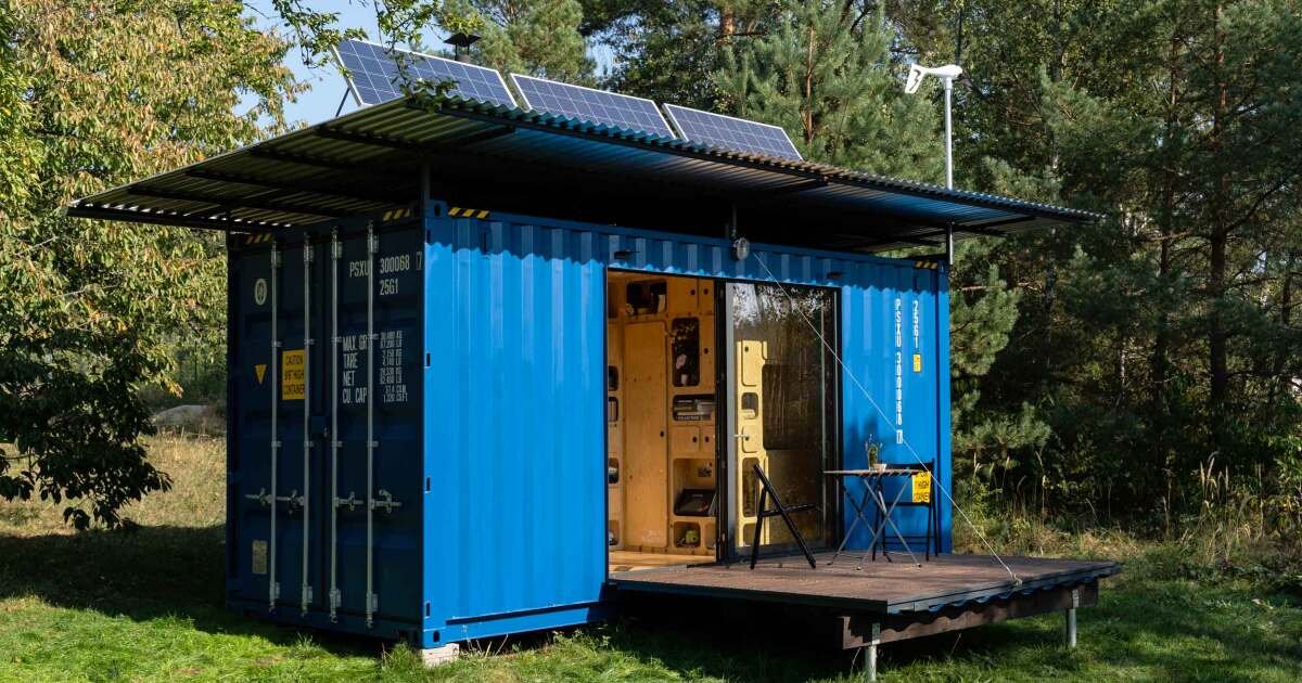 Off-grid container-based home is tiny in size and cost
