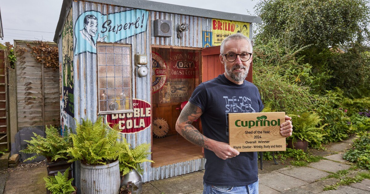 Rusty retro getaway wins 2024 Shed of the Year
