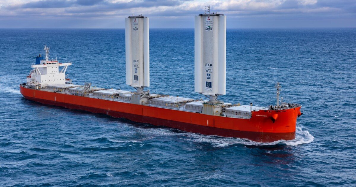 Winged cargo ship saves three tonnes of fuel per day on first voyage - cover