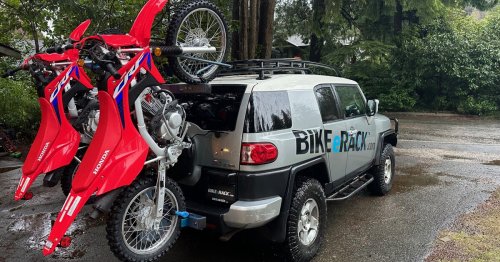 Bike eRack uses a motor to load bikes onto cars