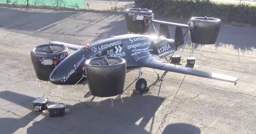 Sabrewing prototype VTOL breaks a weight-lifting record