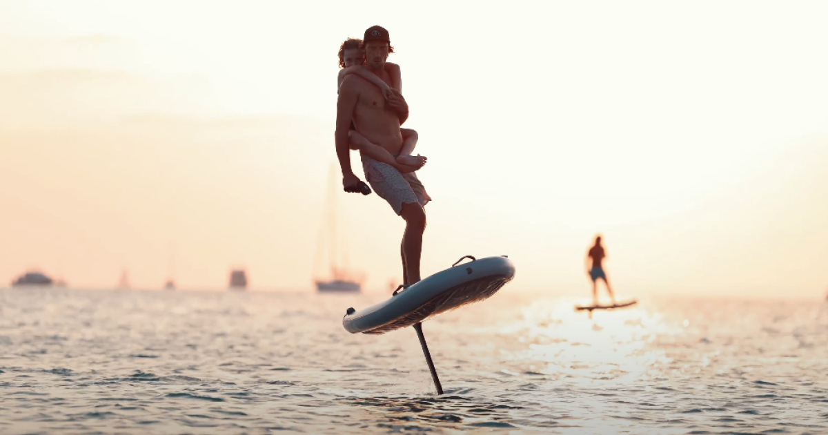 eFoil inflatables soften the learning curve of hover-surfing the water