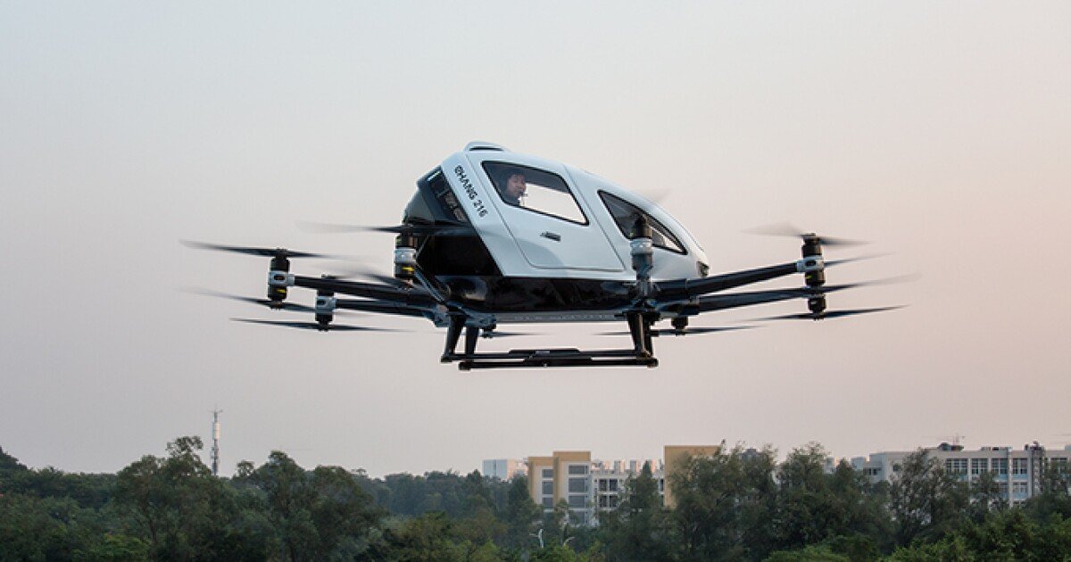 eHang's pilotless eVTOL may be certified and operational within months
